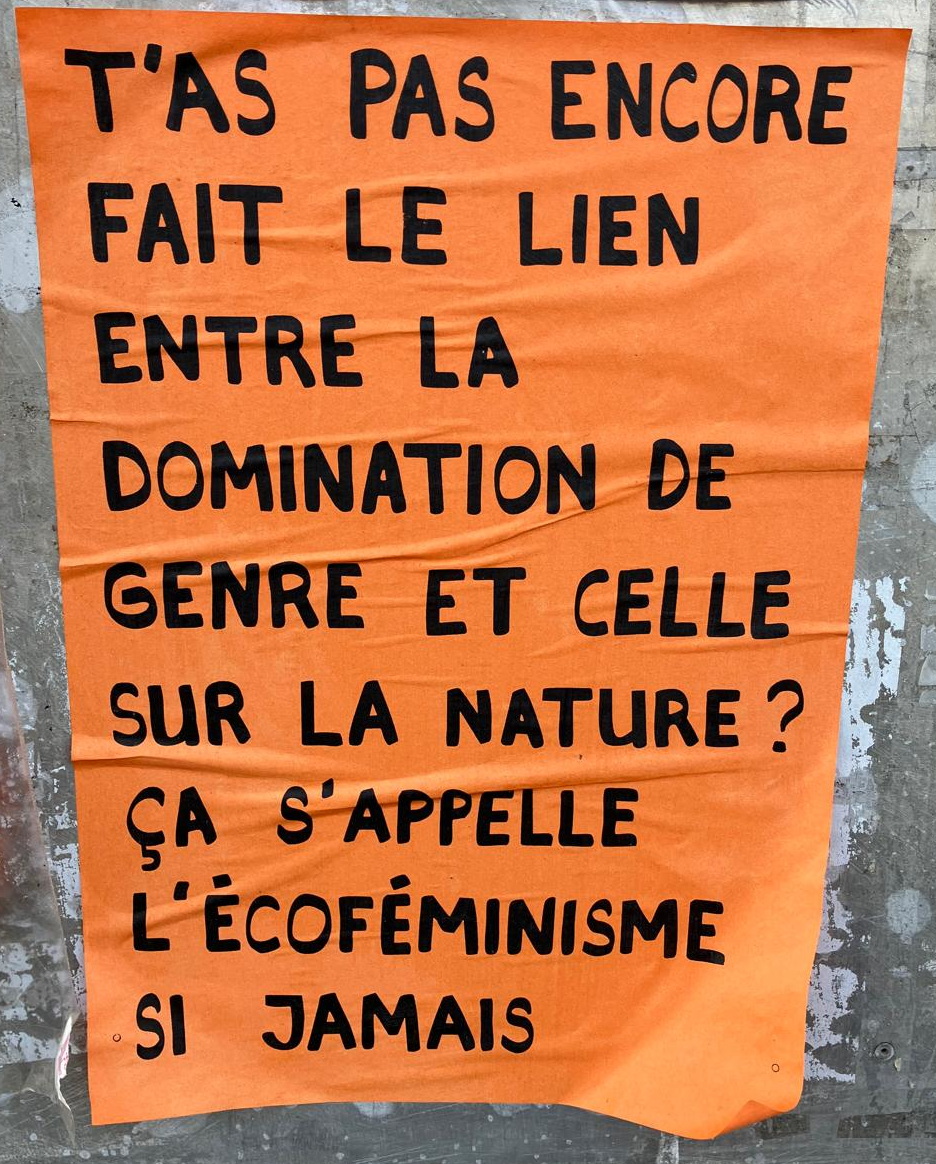 Affichette dans une rue de Nyon (Suisse)