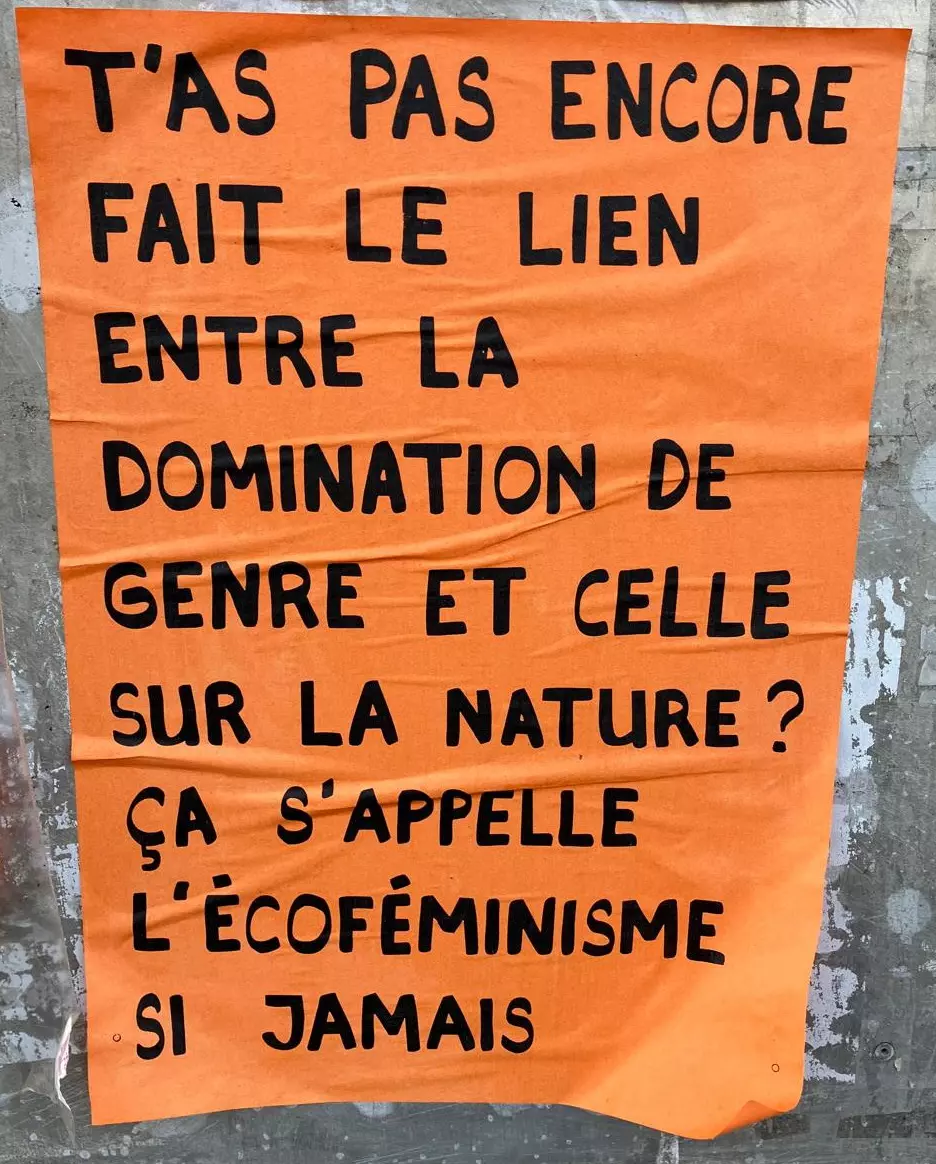 Affichette dans une rue de Nyon (Suisse)